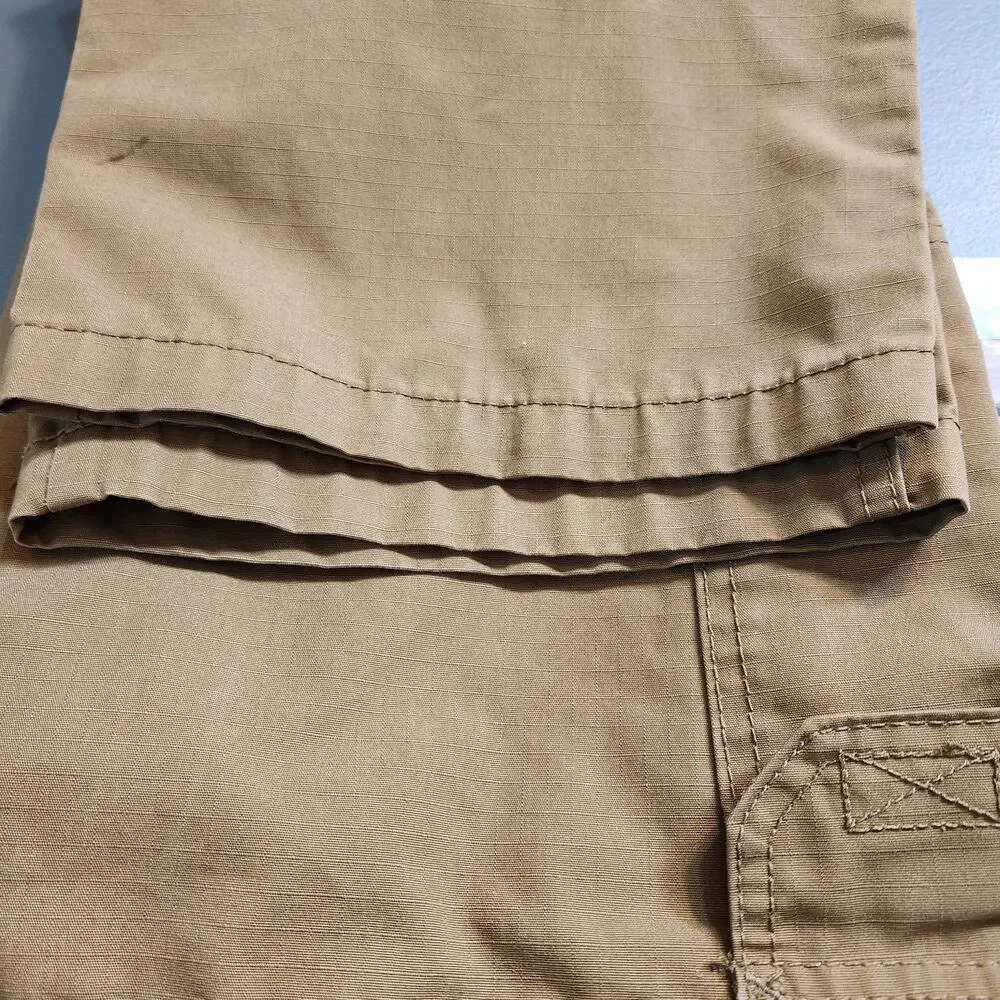 RAPDOM RAPID DOMINANCE T56 Brown Deep Pocket Ripstop Tactical Pants Mens 34 x 30